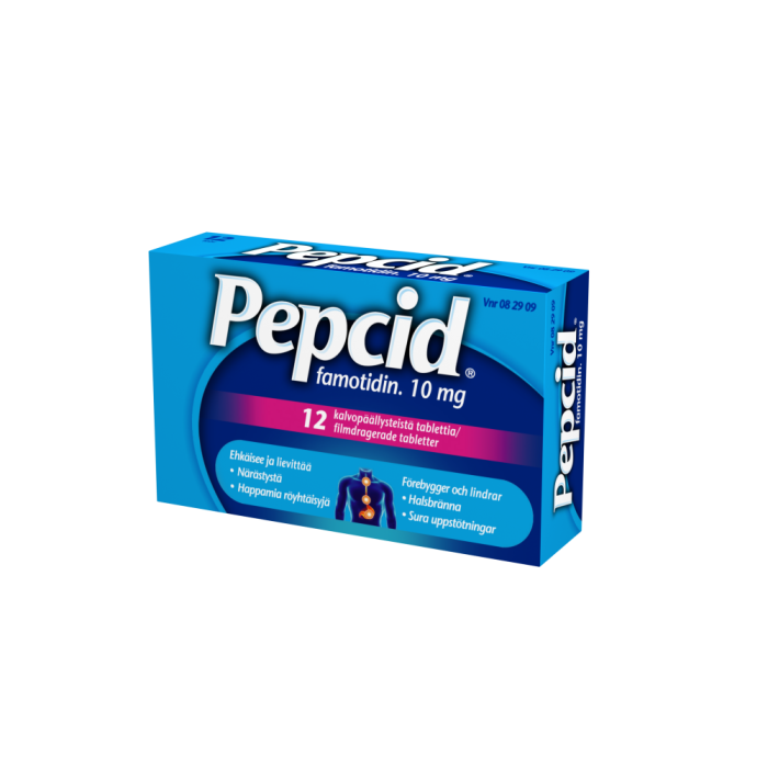 PEPCID tabletti, kalvopäällysteinen 10 mg 12 fol kuva 2