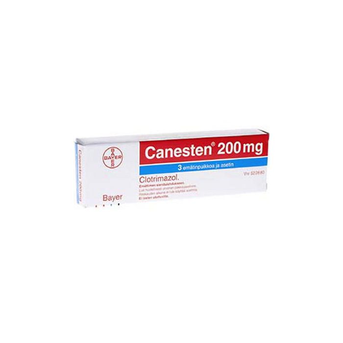 CANESTEN emätinpuikko, tabletti 200 mg 3 fol kuva 2