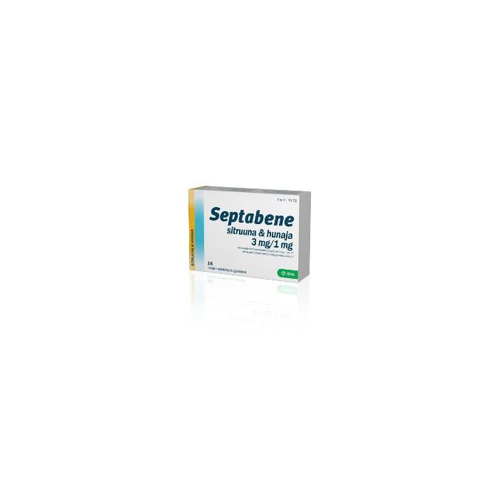 SEPTABENE SITRUUNA & HUNAJA imeskelytabletti 3/1 mg 16 fol kuva 2
