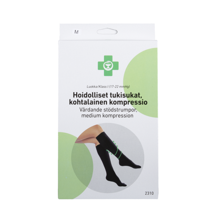 APTEEKKI Hoidolliset tukisukat, kohtalainen kompressio (lk. I) L musta 1 pari kuva 2
