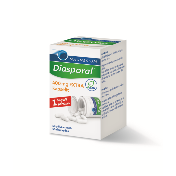 Diasporal magnesium 400 Extra kaps 50 kpl