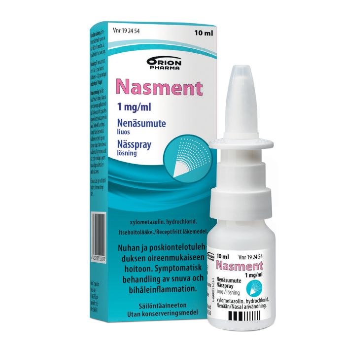 NASMENT nenäsumute, liuos 1 mg/ml sumutepumppu 10 ml kuva 2