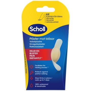 Scholl Rakkolaastari varpaat 6 kpl