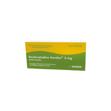 DESLORATADINE SANDOZ tabletti, kalvopäällysteinen 5 mg 30 fol