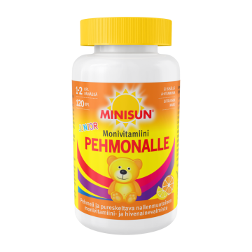 Minisun Monivitamiini Pehmonalle Sitrus jr. 120 kpl