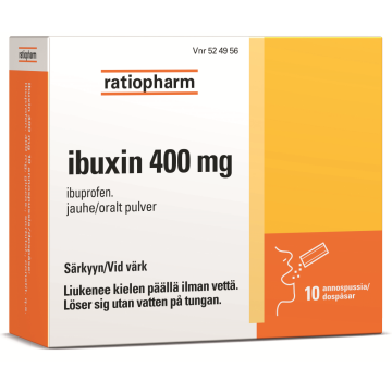 IBUXIN jauhe 400 mg 10 kpl
