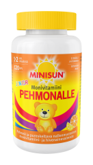 Minisun Monivitamiini Pehmonalle Sitrus jr. 120 kpl