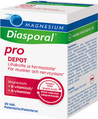 Diasporal Magnesium DEPOT +B-vit Complex 30 kpl