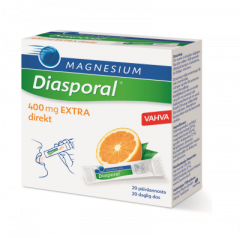 Diasporal Magnesium 400 Extra Direkt rakeet, annospussi 20 kpl