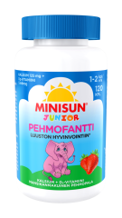 Minisun Kalsium+D-vitamiini Pehmofantti jr. 120 kpl