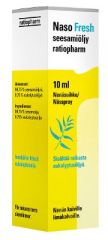 Naso Fresh seesamiöljy ratiopharm nenäsuihke 10 ml